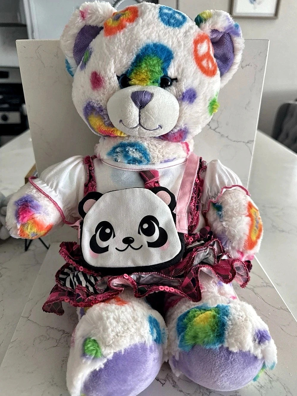 Build-A-Bear Workshop Colorful Peace Bear Plush with Outfit